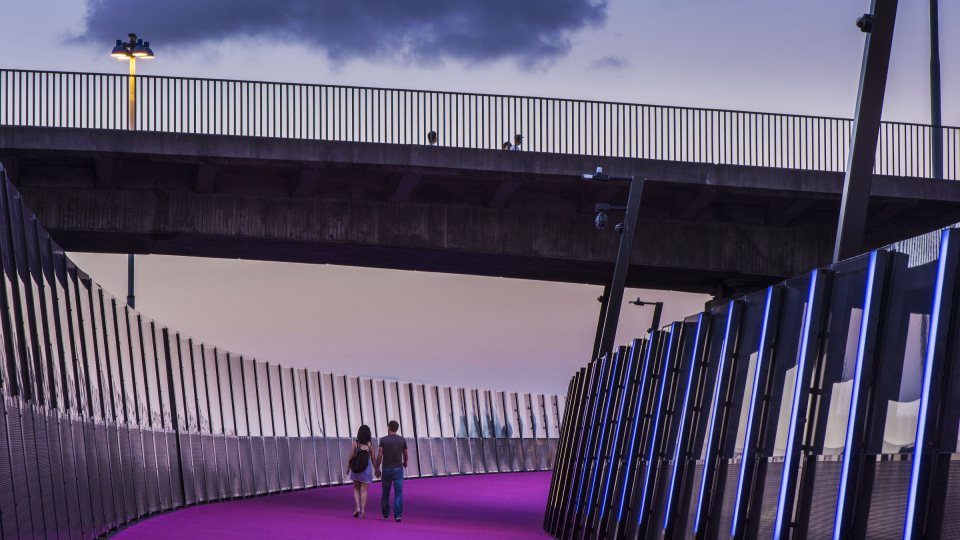 Auckland Magenta Cycleway Iconic Cycling Bridge